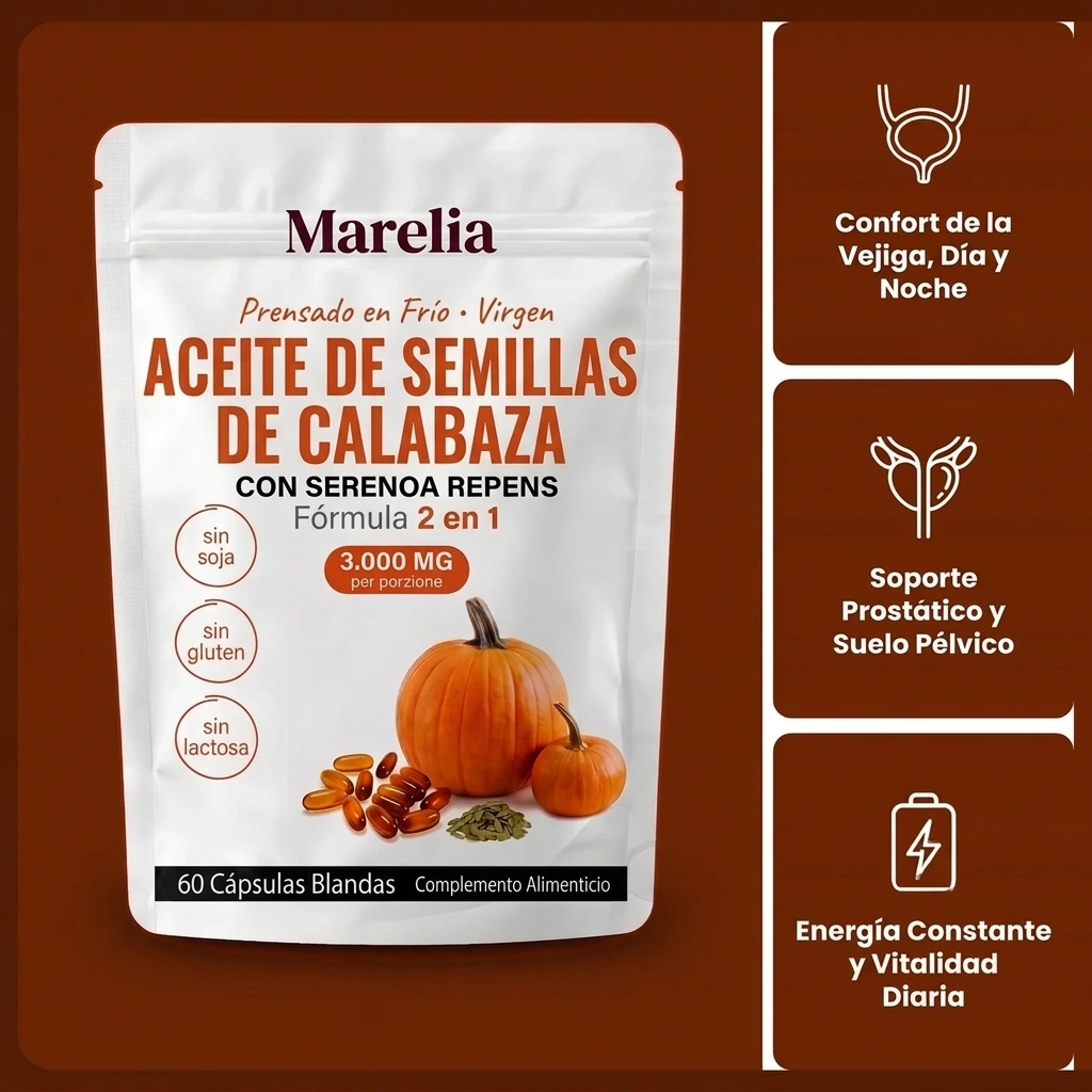 Aceite de Semillas de Calabaza Cápsulas Blandas