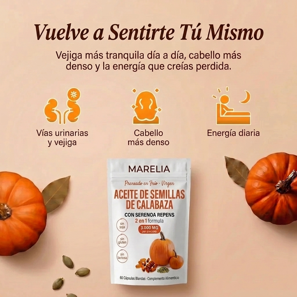 Aceite de Semillas de Calabaza Cápsulas Blandas
