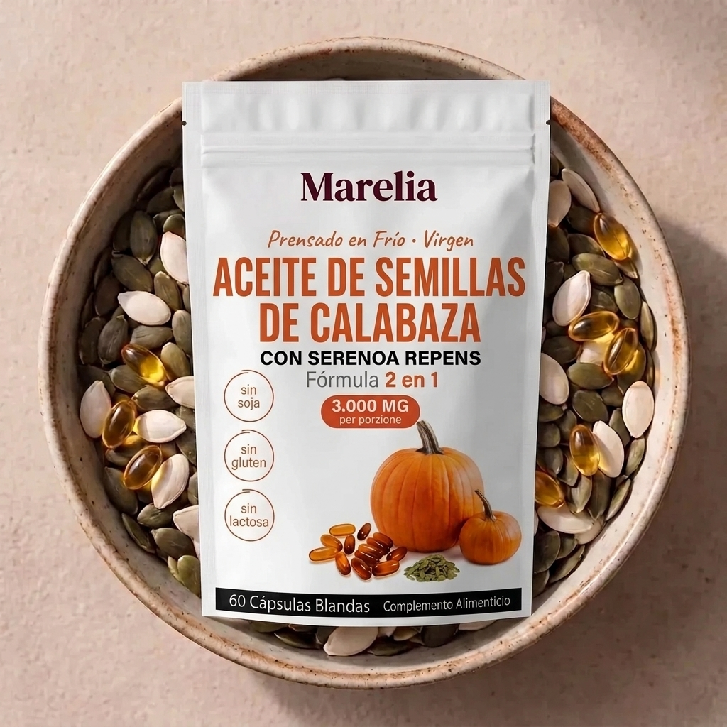 Aceite de Semillas de Calabaza Cápsulas Blandas